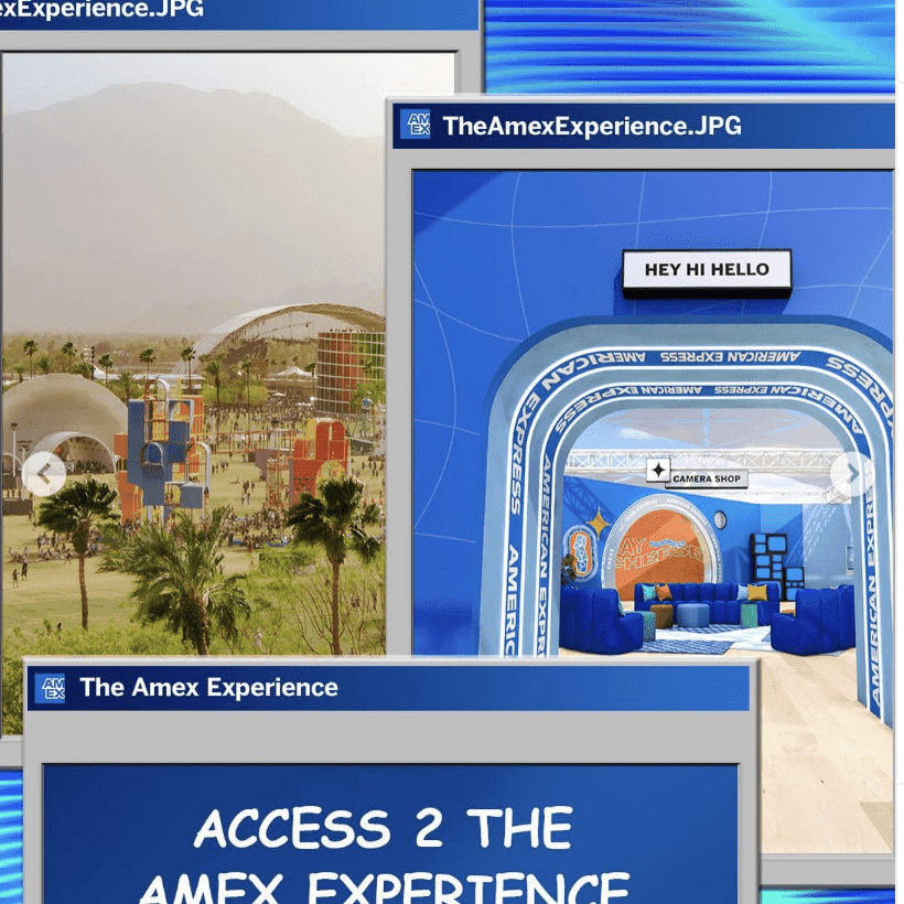 Amex x Coachella campaign